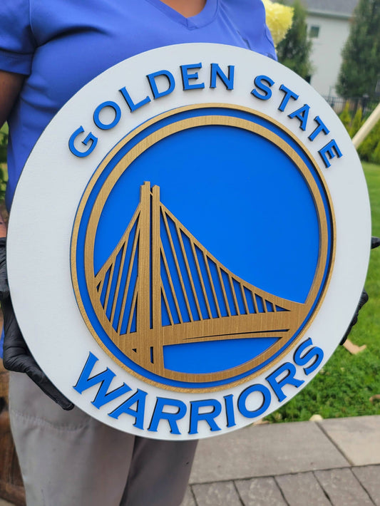 Golden State Warriors 3D Sign | NBA Basketball Wall Decor