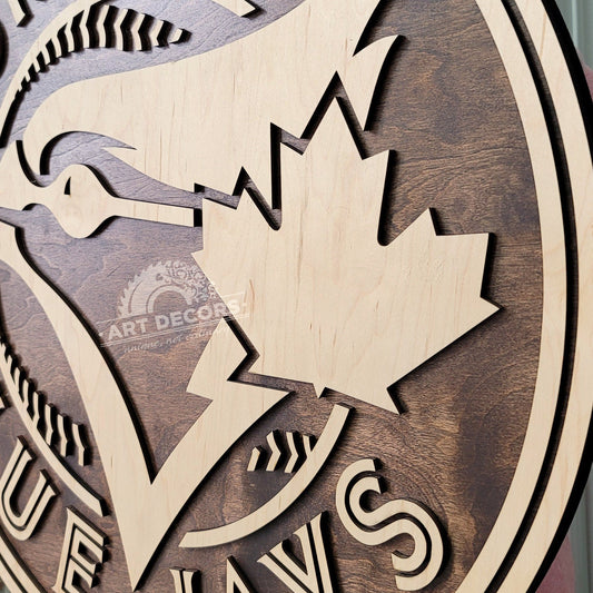 3D Toronto Blue Jays Rustic Sign | Man Cave, Game Room & Garage Decor