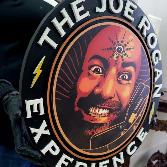 Joe Rogan Experience 3D Wood Sign | Podcast Studio, Man Cave & Game Room Decor