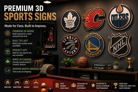 3D Sports Signs: The Ultimate Wall Decor for Every Sports Fan