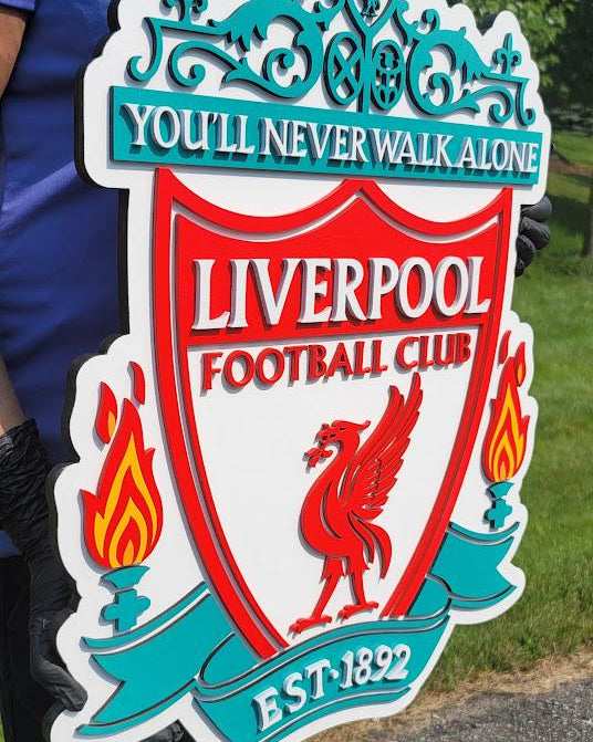 Liverpool FC 3D Wooden Sign – A Statement Piece for the Dedicated Football Fan