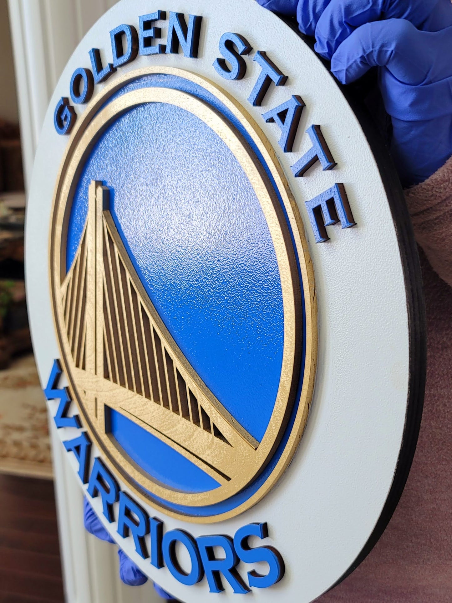Golden State Warriors 3D  Sign | NBA Basketball Wall Decor
