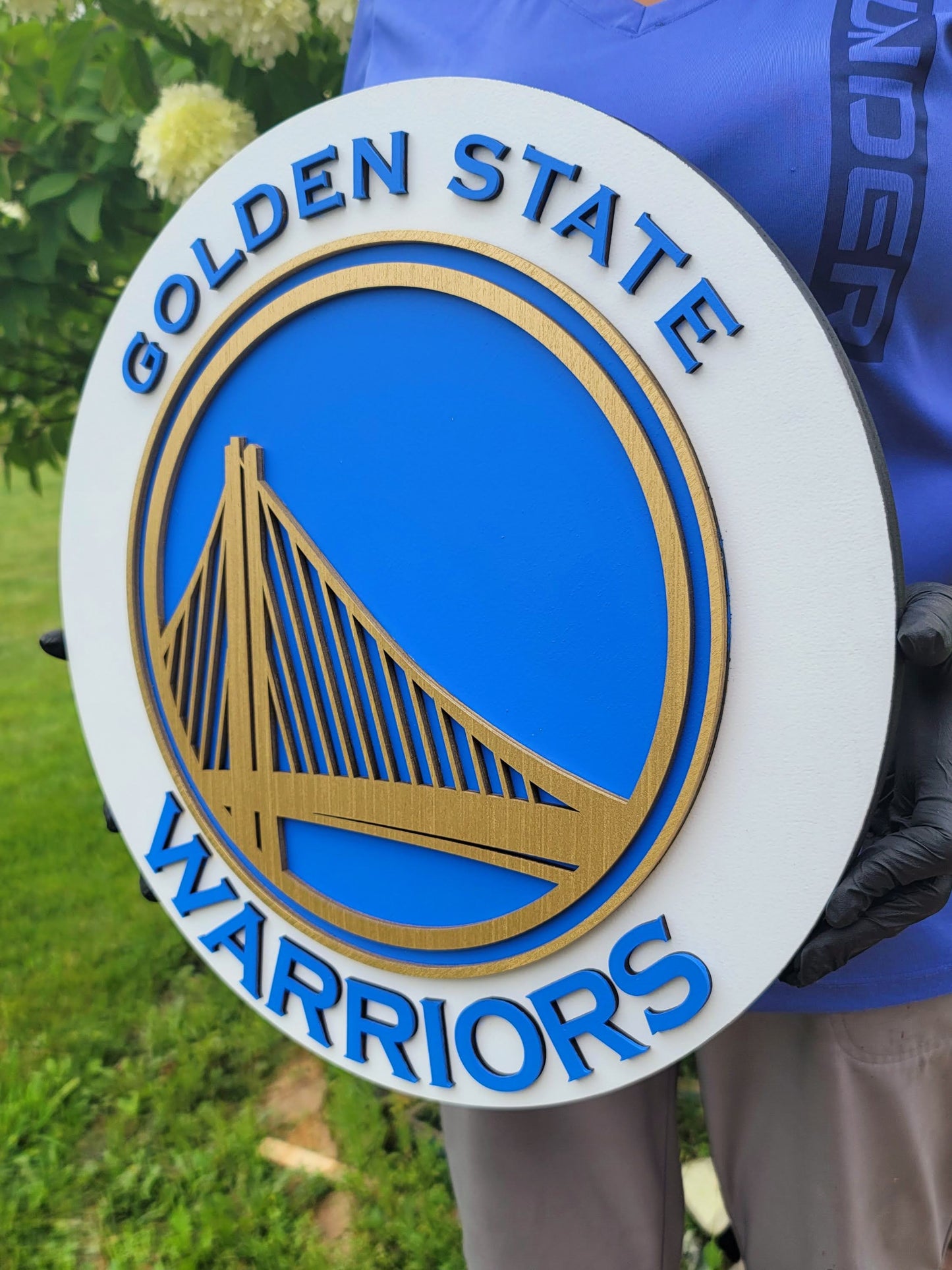 Golden State Warriors 3D  Sign | NBA Basketball Wall Decor