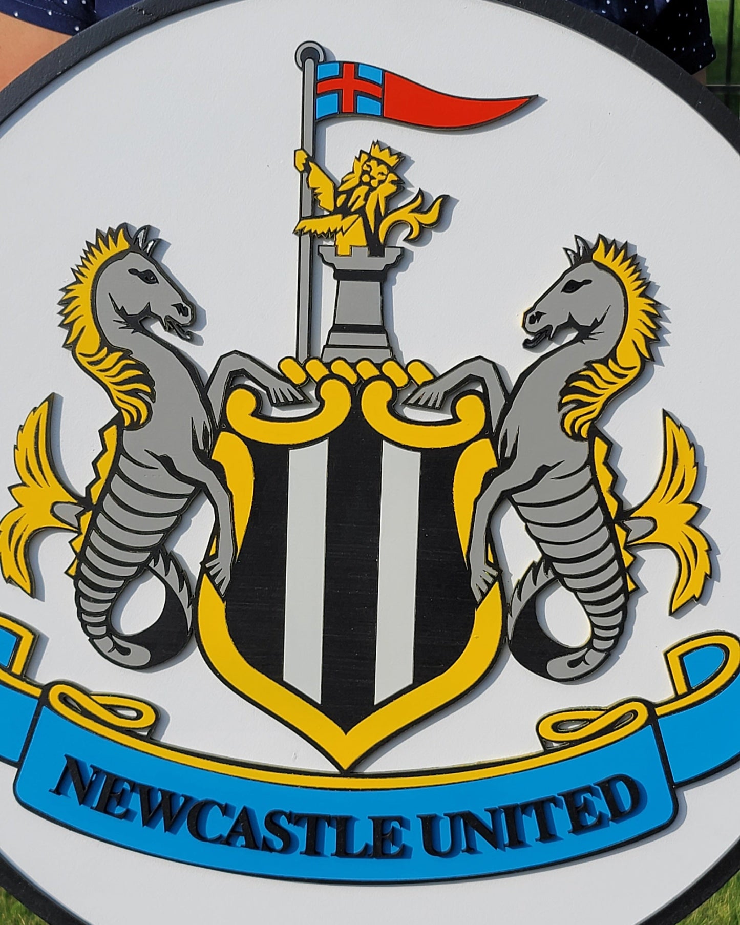 Newcastle United FC 3D Wooden Sign | Football Man Cave & Game Room Wall Decor