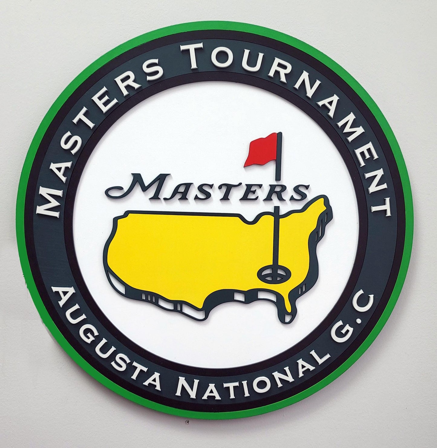 Masters Tournament 3D Wooden Sign – Classic Golf Decor for the Dedicated Golfer