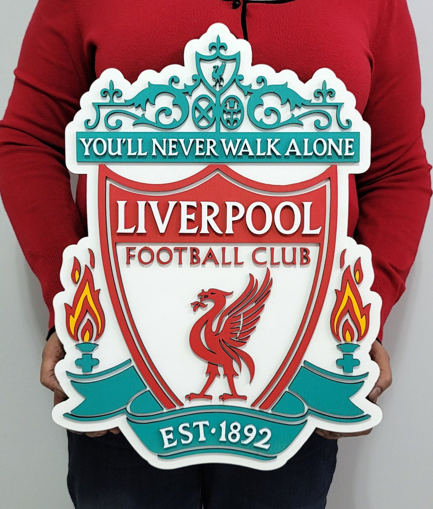 Liverpool FC 3D Wooden Sign – A Statement Piece for the Dedicated Football Fan