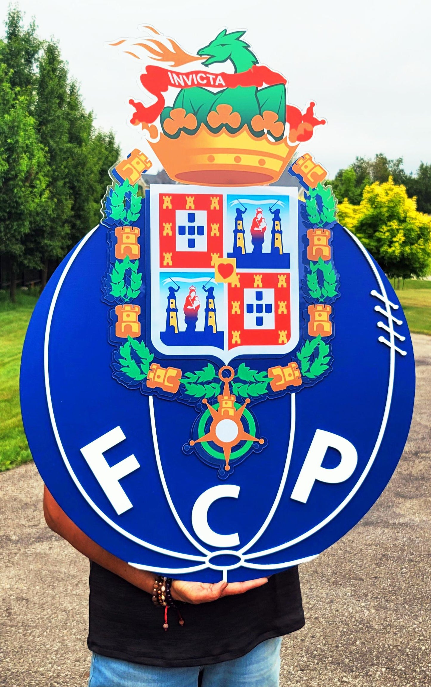 FC Porto 3D Wood Sign | Portuguese Soccer Team Medallion | FC Porto Wall Art | Football Fan Gift | Man Cave Decor | Portugal Club Logo