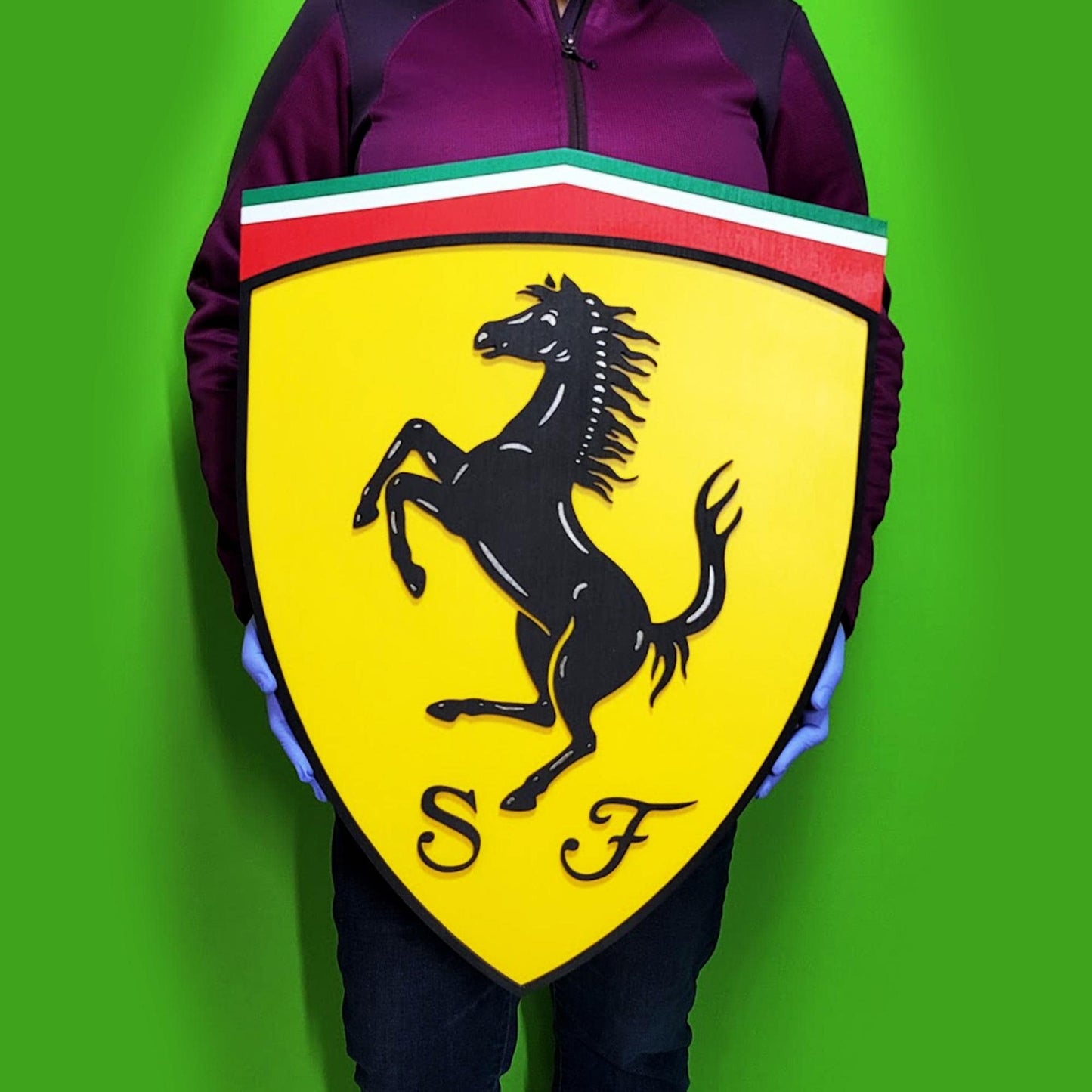 Ferrari 3D Luxury Car Logo Sign | Man Cave, Garage, Game Room Decor