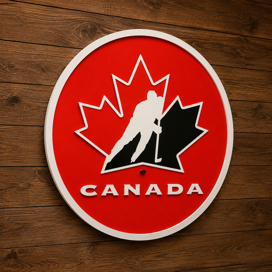 Hockey Canada 3D Wooden Sign – Canadian Hockey Pride, Made in Canada