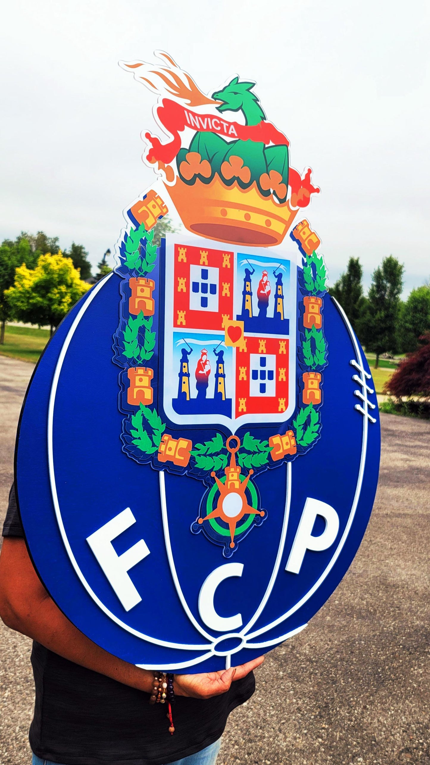 FC Porto 3D Wood Sign | Portuguese Soccer Team Medallion | FC Porto Wall Art | Football Fan Gift | Man Cave Decor | Portugal Club Logo