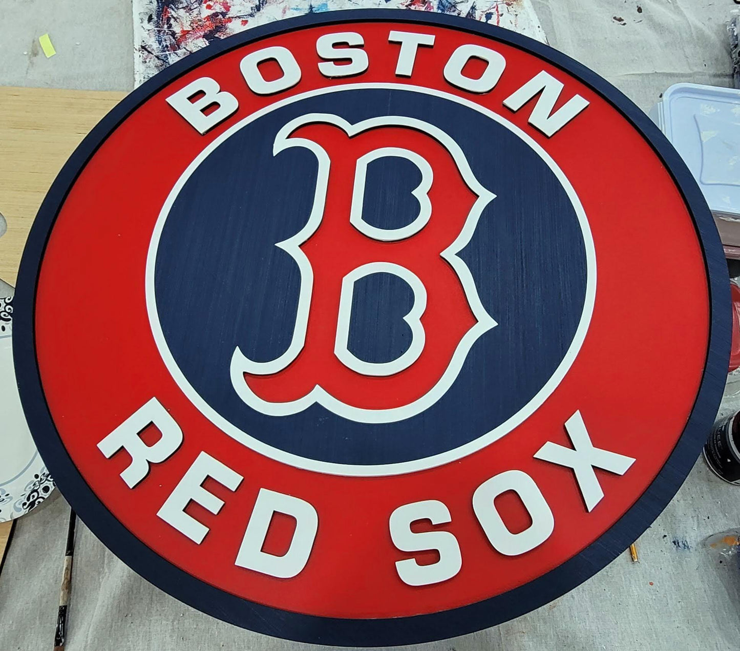 Boston Red Sox 3D Multi-Layer Sign | MLB Wall Decor