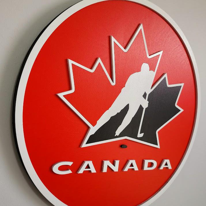 Hockey Canada 3D Wooden Sign – Canadian Hockey Pride, Made in Canada