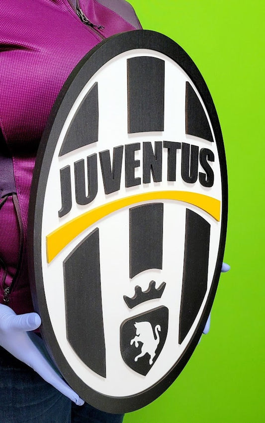 Juventus FC 3D Logo Sign | Man Cave gift, Games Room Football Soccer Decor