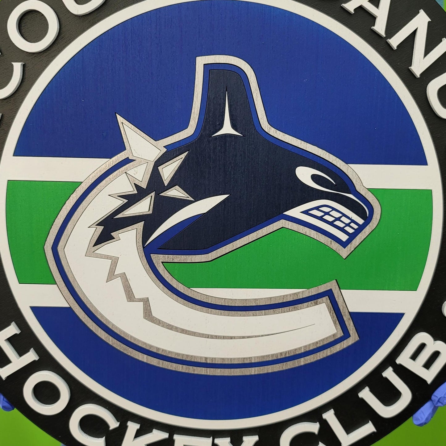 Vancouver Canucks 3D Wooden Sign | Hockey Wall Decor, Man Cave & Canucks Fan Gift