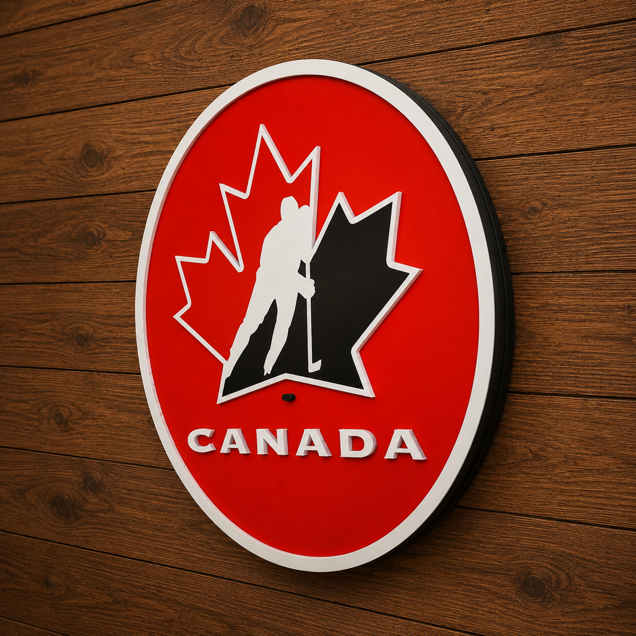 Hockey Canada 3D Wooden Sign – Canadian Hockey Pride, Made in Canada
