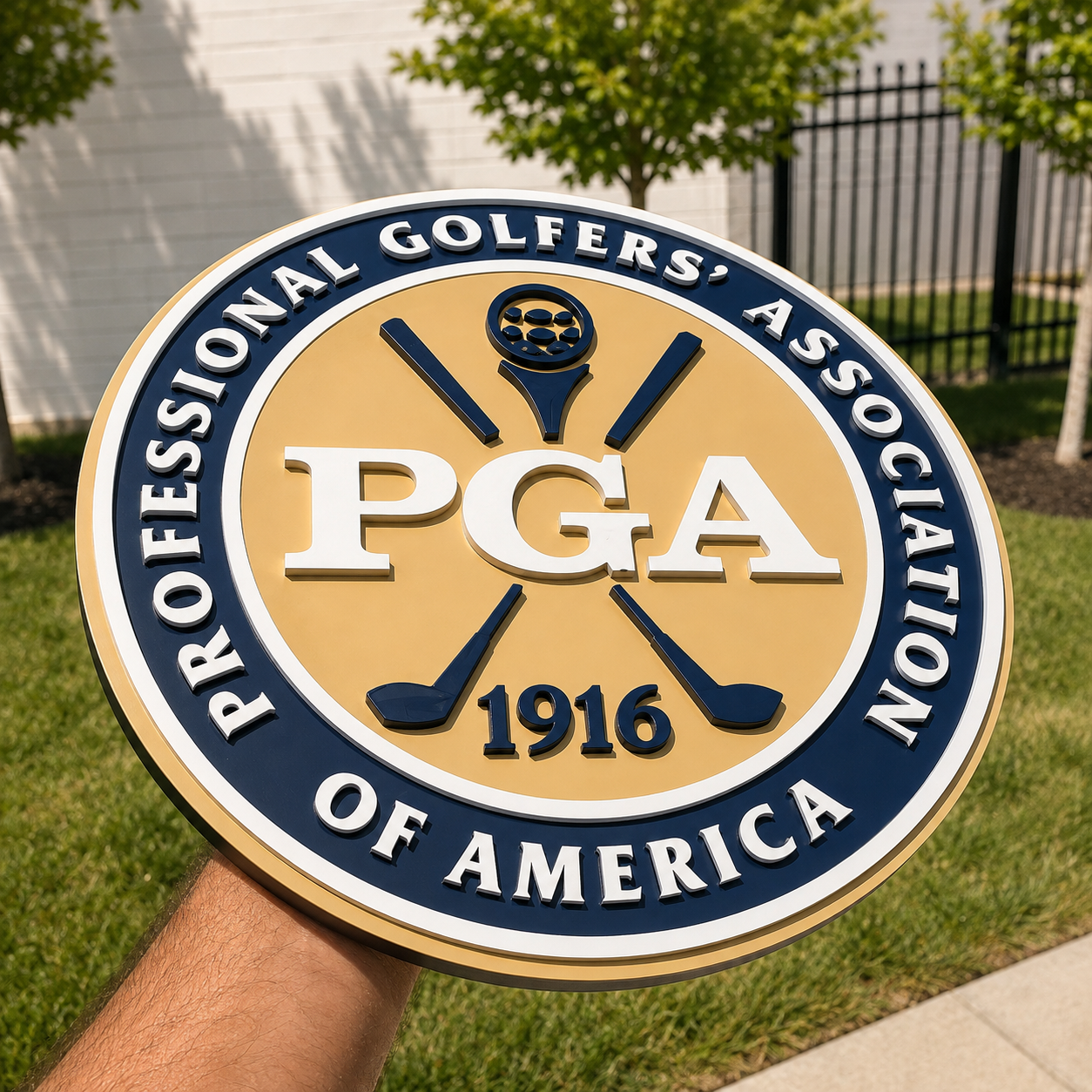 PGA Professional Golfers Association 3D Wooden Sign | Man Cave, Games Room Decor