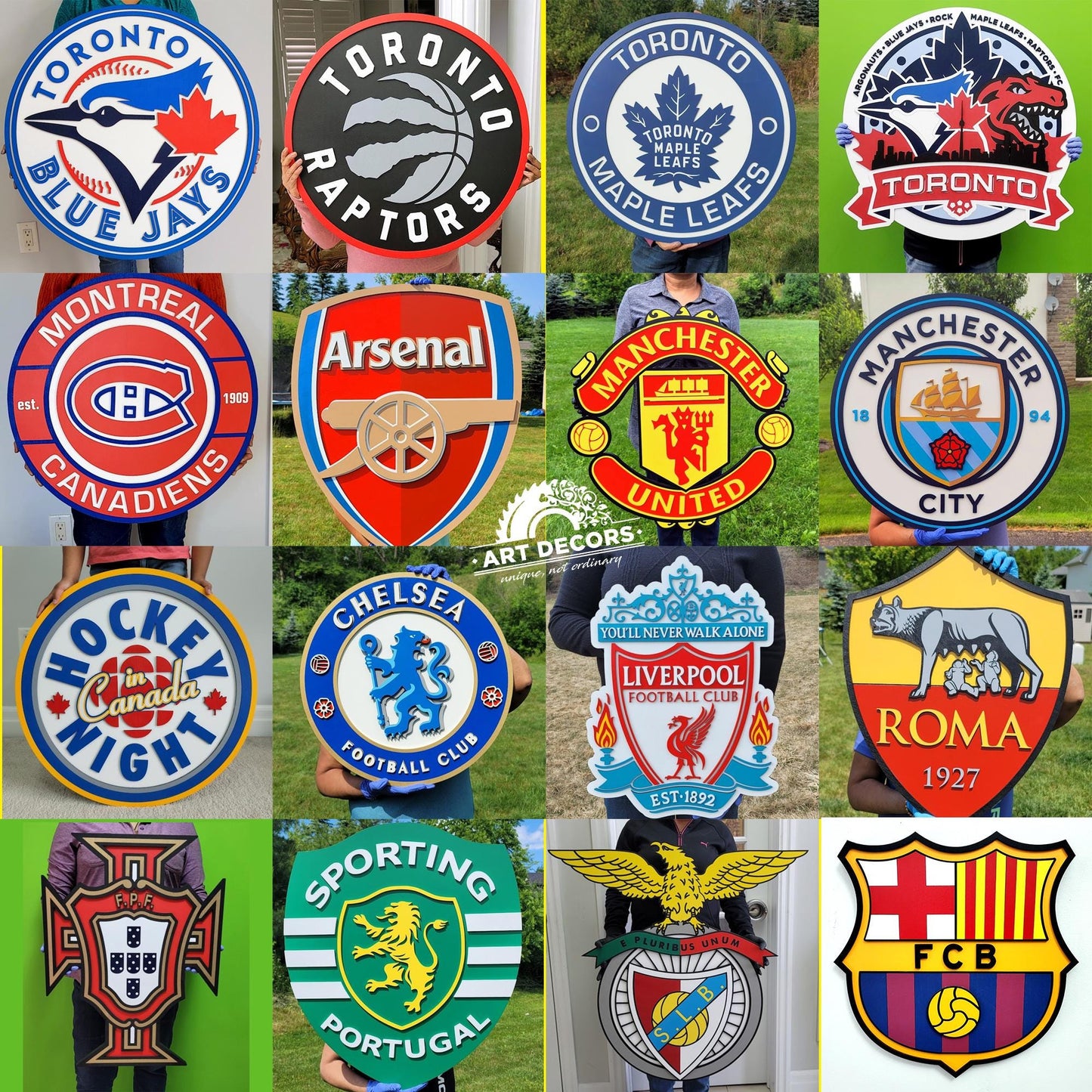 Sporting SCP Portugal 3D Wooden Logo Sign | Football Man Cave & Game Room Wall Decor