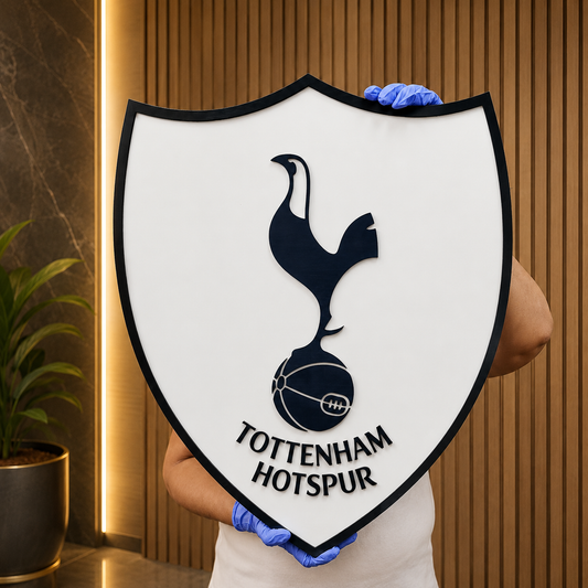 Tottenham Hotspur FC 3D Wood Sign | Medallion Man Cave Games Room Decoration