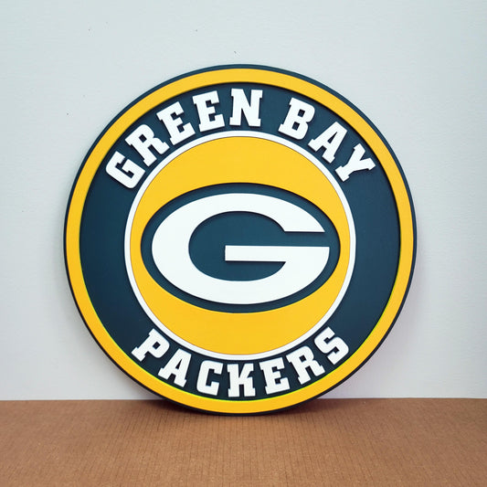 Green Bay Packers 3D Logo Sign | NFL Man Cave Games Room Decoration