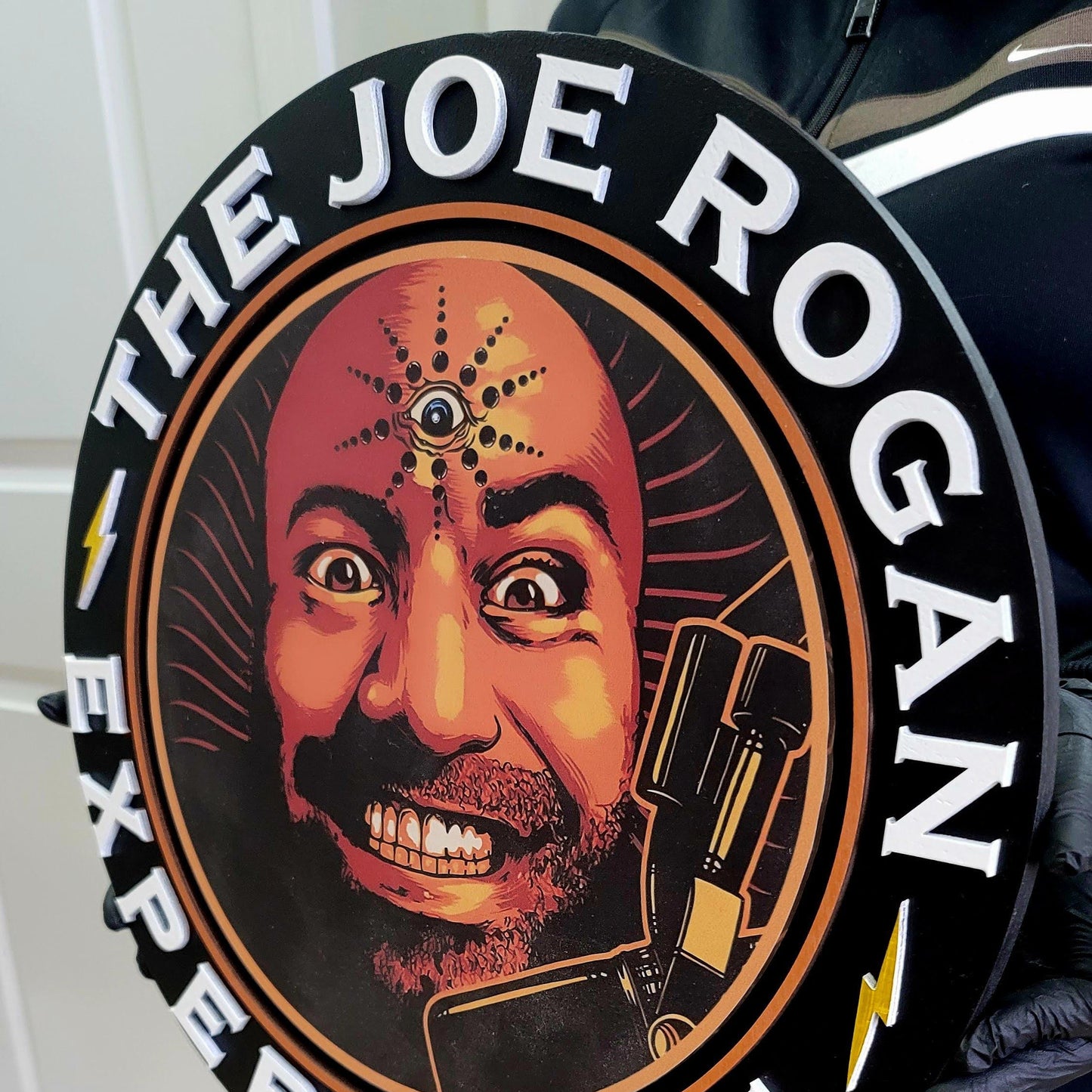 Joe Rogan Experience 3D Wood Sign | Podcast Studio, Man Cave & Game Room Decor