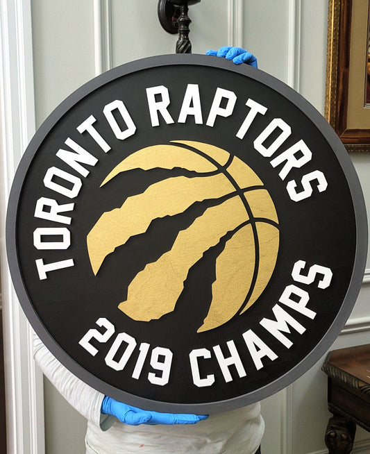 Toronto Raptors 3D Logo Wood Sign | 2019 NBA Champs