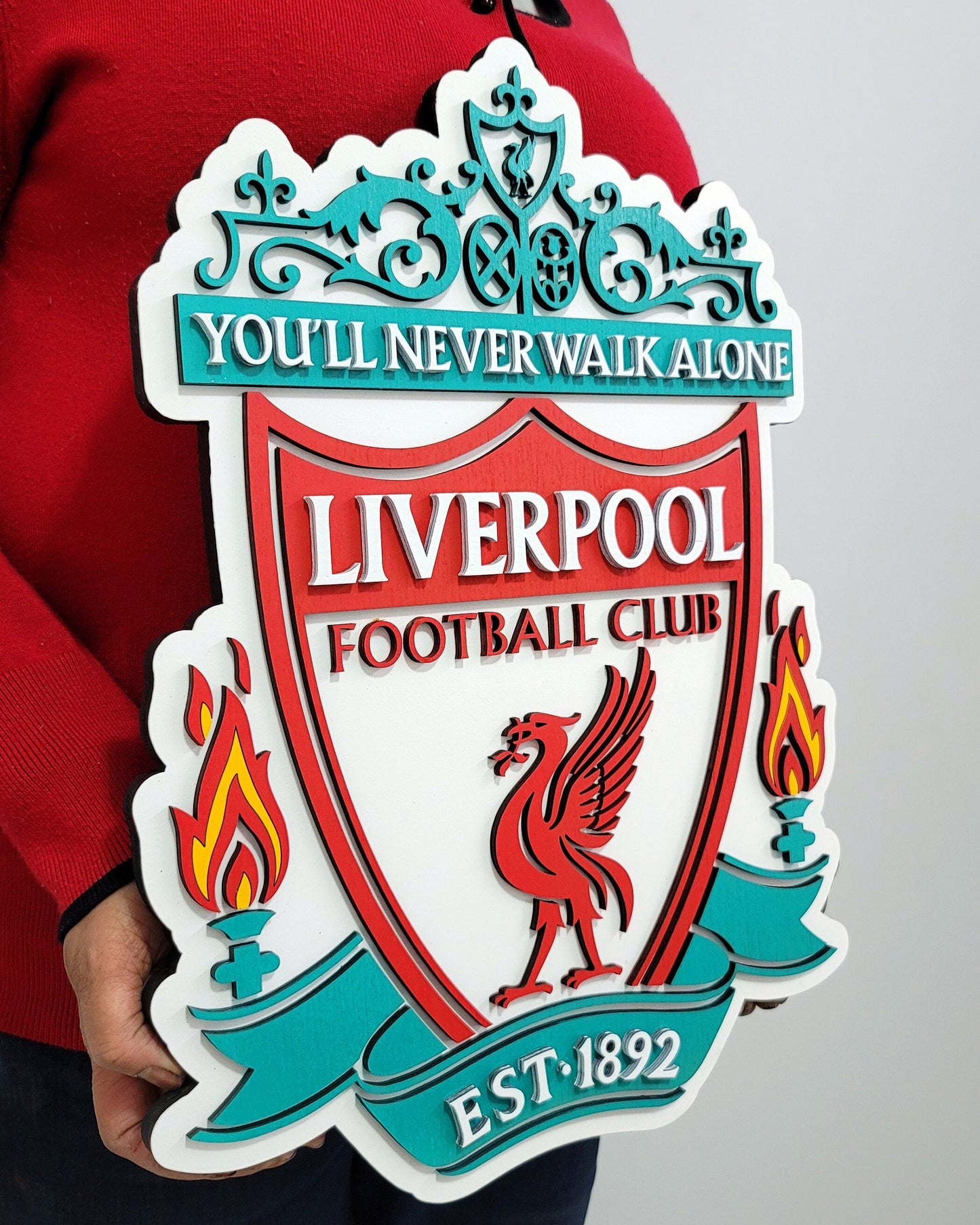 Liverpool FC 3D Wooden Sign – A Statement Piece for the Dedicated Football Fan