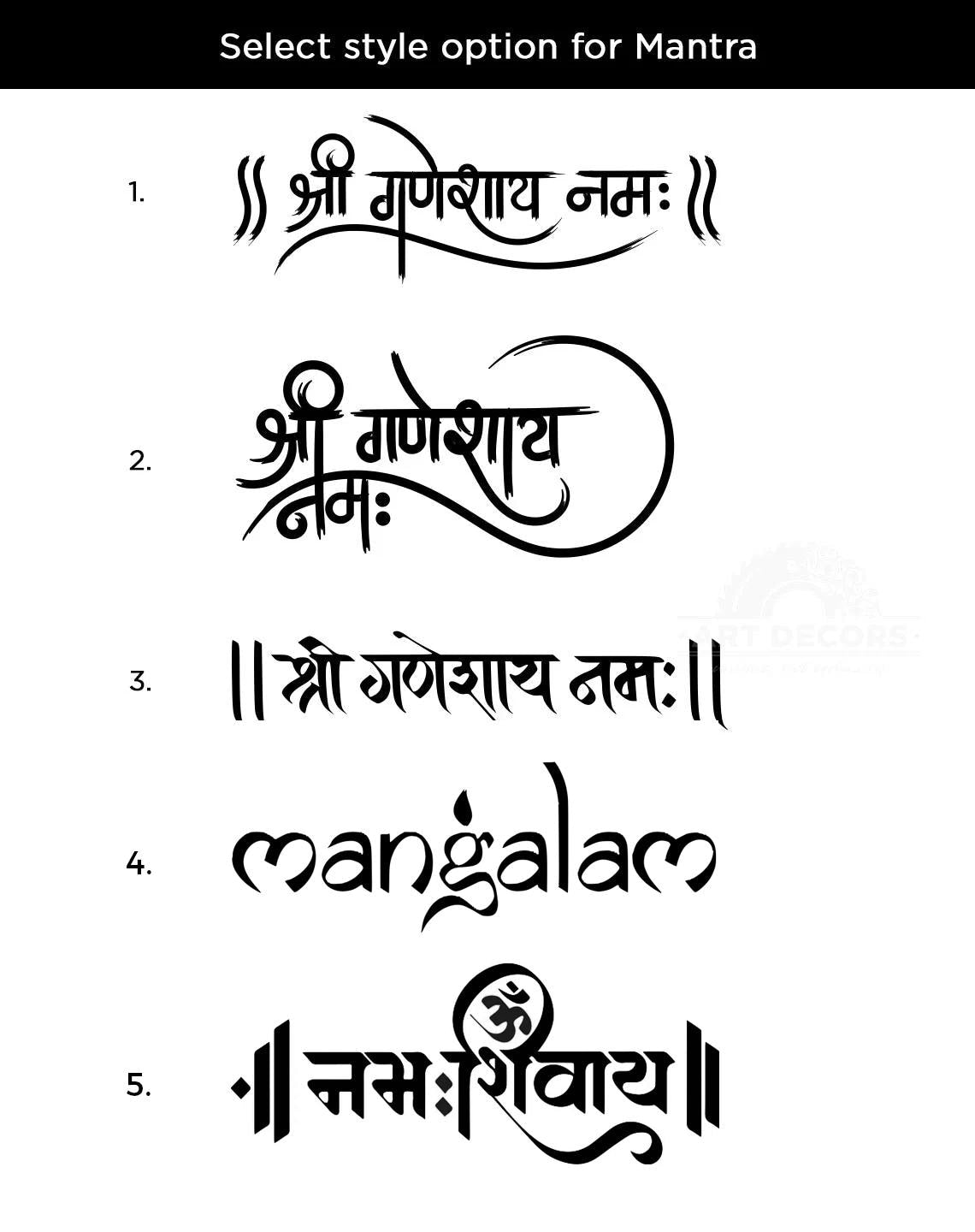 Personalized Hindu Ganesha 3D Acrylic Home Name Plate | Custom Family Name Sign