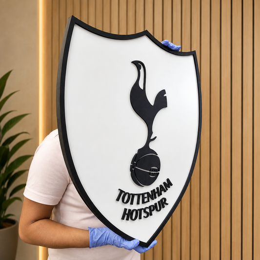 Tottenham Hotspur FC 3D Wood Sign | Medallion Man Cave Games Room Decoration