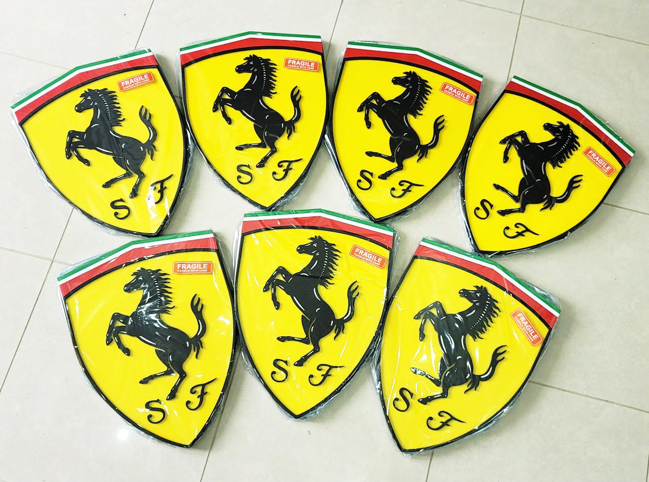 Ferrari 3D Luxury Car Logo Sign | Man Cave, Garage, Game Room Decor