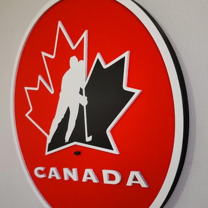 Hockey Canada 3D Wooden Sign – Canadian Hockey Pride, Made in Canada
