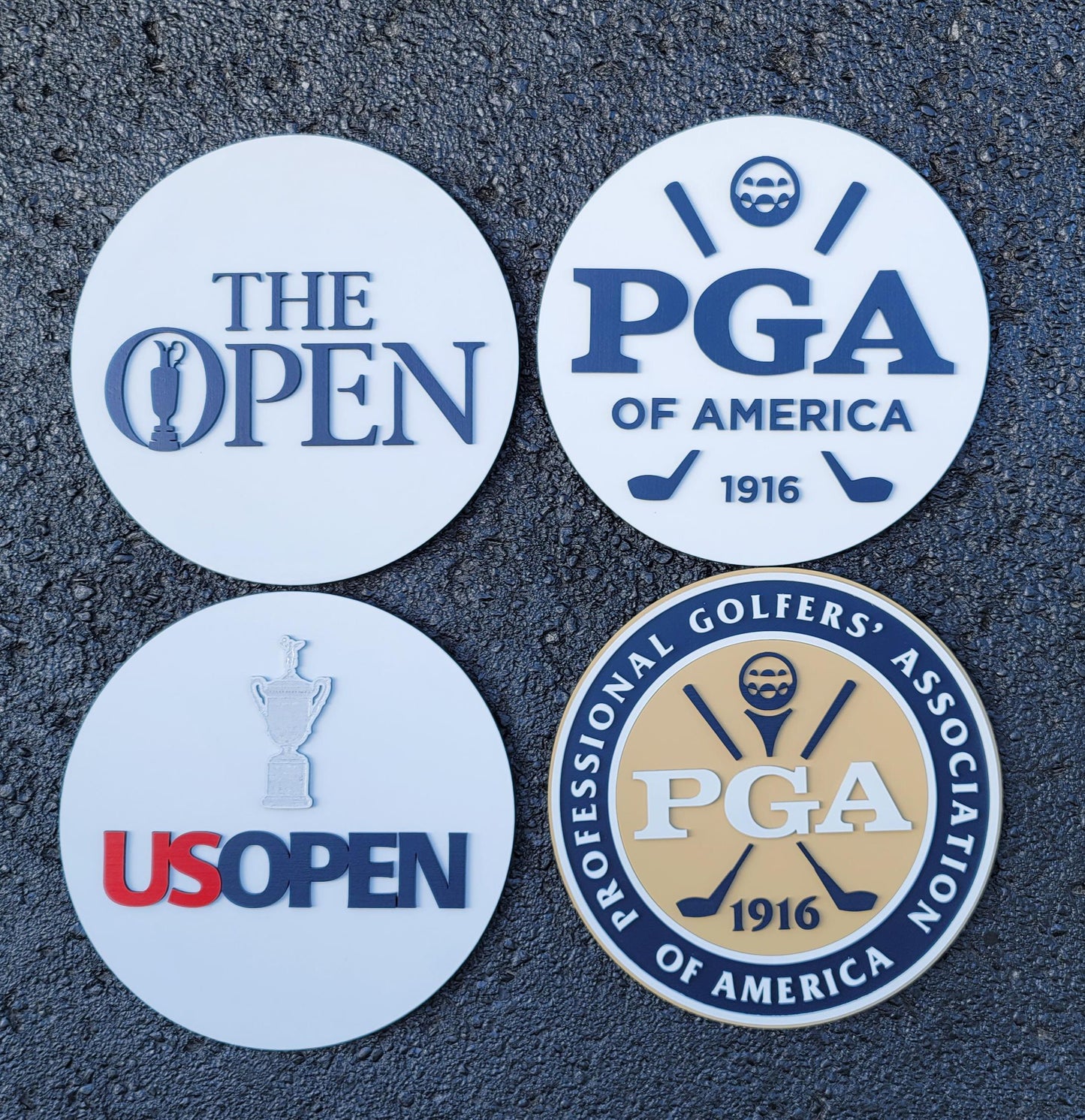PGA Professional Golfers Association 3D Wooden Sign | Man Cave, Games Room Decor