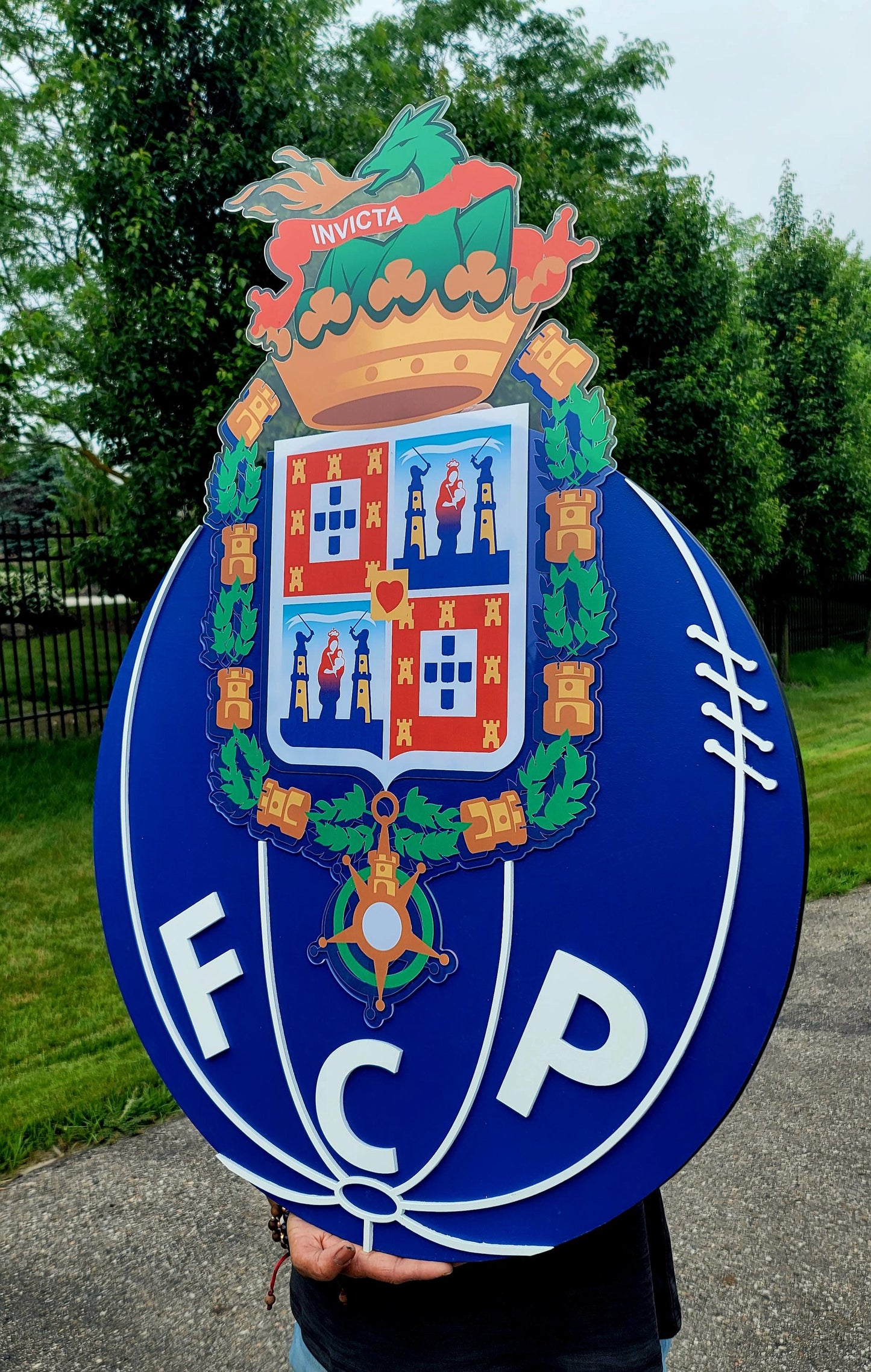 FC Porto 3D Wood Sign | Portuguese Soccer Team Medallion | FC Porto Wall Art | Football Fan Gift | Man Cave Decor | Portugal Club Logo