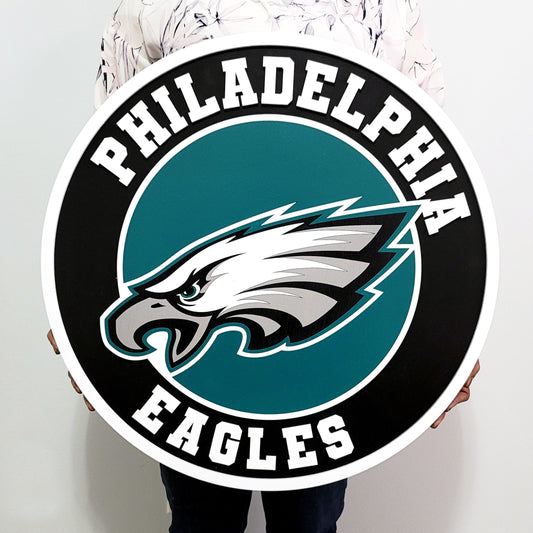 Philadelphia Eagles 3D Wood Sign | Football Man Cave Decor, Game Room Wall Art & Fan Gift