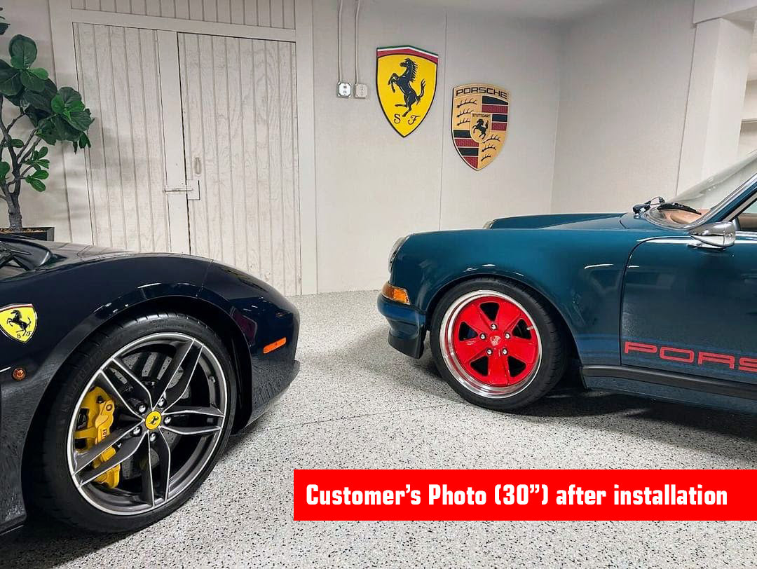 Porsche 3D and ferrari Logo Sign – Premium Wooden Wall Art for Garage, Man Cave & Porsche Enthusiasts