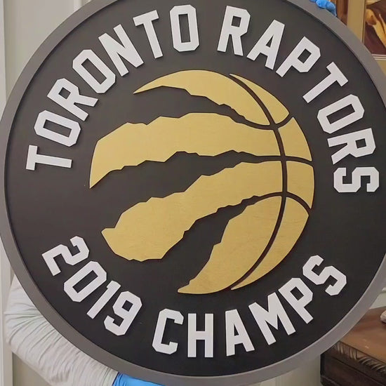 Toronto Raptors 3D Logo Wood Sign | 2019 NBA Champs