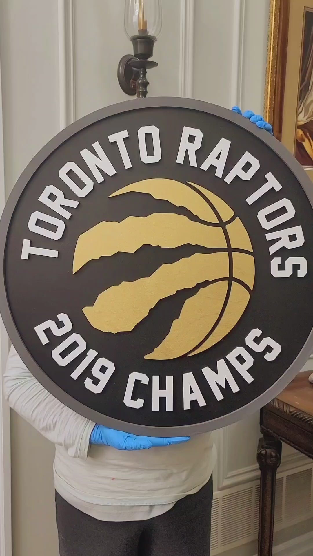 Toronto Raptors 3D Logo Wood Sign | 2019 NBA Champs