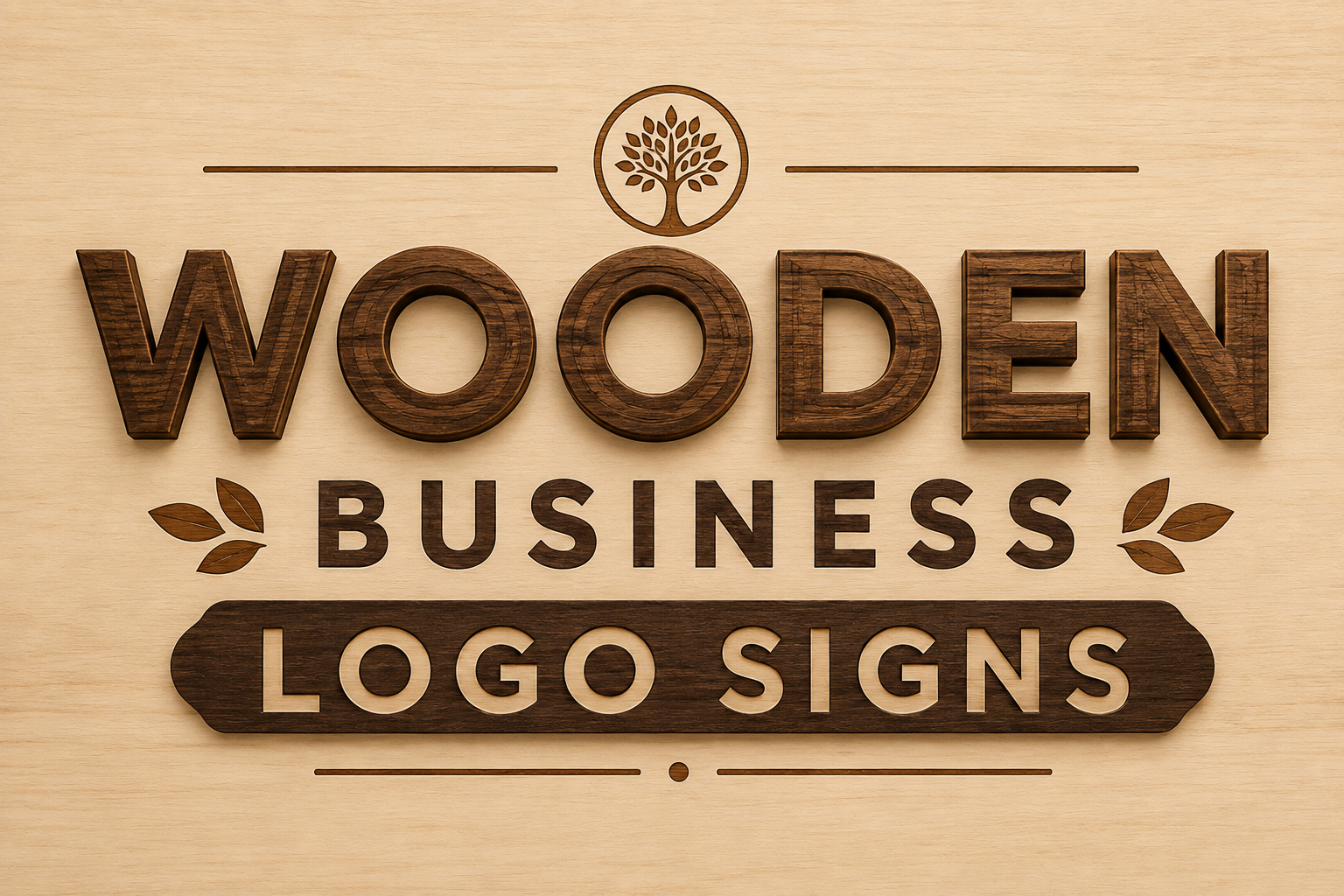 Explore Wooden Business Logo Signs